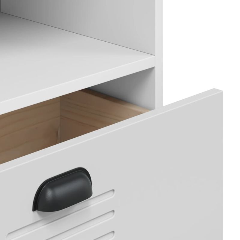 Casa si Gradina - Mobilier - Biblioteci si rafturi - Biblioteci - Biblioteca „VIKEN”, alb, 60x35x123 cm, lemn masiv de pin - Infinity.ro