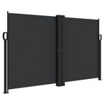 Casa si Gradina - Gradina si terasa - Umbrele si pavilioane - Umbrele - Copertina laterala retractabila, negru, 140x600 cm - Infinity.ro