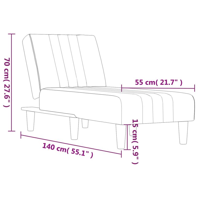Casa si Gradina - Mobilier - Scaune si fotolii - Fotolii - Sezlong, gri inchis, material textil - Infinity.ro