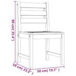 Casa si Gradina - Gradina si terasa - Mobilier exterior - Seturi mobila gradina - Set de masa pentru gradina, lemn masiv de tec, 3 piese, mărime 80x80x77 cm - Infinity.ro
