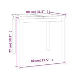 Casa si Gradina - Gradina si terasa - Mobilier exterior - Seturi mobila gradina - Set de masa pentru gradina, lemn masiv de tec, 3 piese, mărime 80x80x77 cm - Infinity.ro