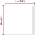 Casa si Gradina - Decoratiuni - Oglinzi - Oglinda cu LED de baie, 60x60 cm - Infinity.ro