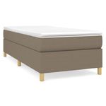 Casa si Gradina - Mobilier - Paturi si accesorii - Paturi - Cadru de pat box spring, gri taupe, 80x200 cm, textil - Infinity.ro