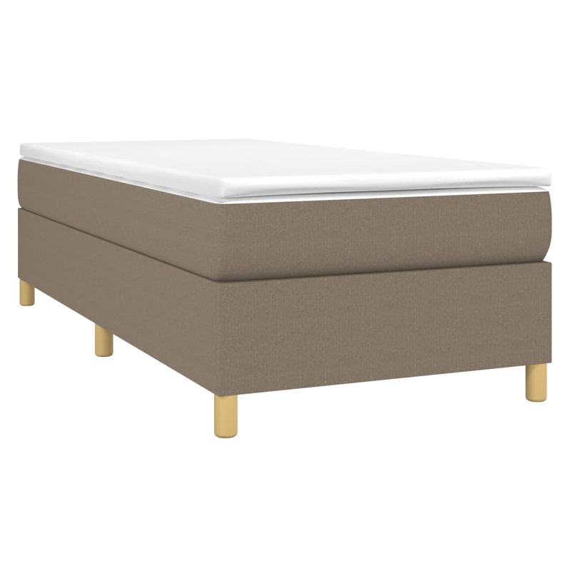 Casa si Gradina - Mobilier - Paturi si accesorii - Paturi - Cadru de pat box spring, gri taupe, 80x200 cm, textil - Infinity.ro