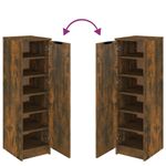 Casa si Gradina - Mobilier - Organizare si depozitare - Organizator incaltaminte - Pantofar, stejar fumuriu, 30x35x100 cm, lemn compozit - Infinity.ro