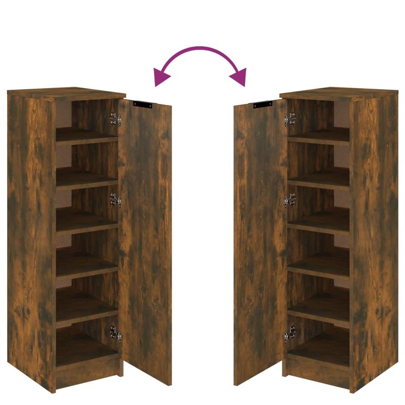Casa si Gradina - Mobilier - Organizare si depozitare - Organizator incaltaminte - Pantofar, stejar fumuriu, 30x35x100 cm, lemn compozit - Infinity.ro