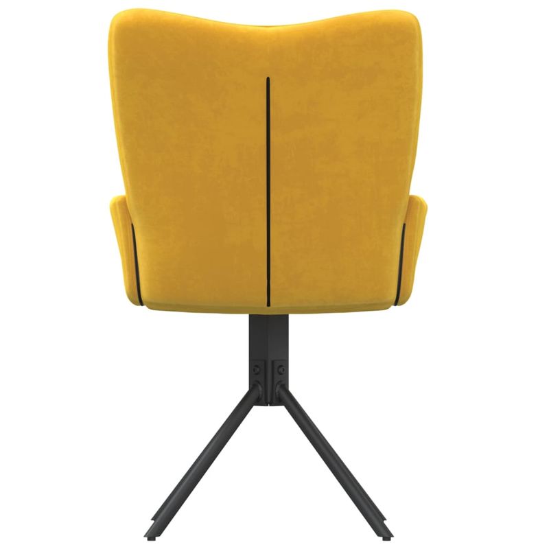 Casa si Gradina - Mobilier - Scaune si fotolii - Scaune - Scaune rotative de bucatarie, 2 buc., galben, catifea - Infinity.ro