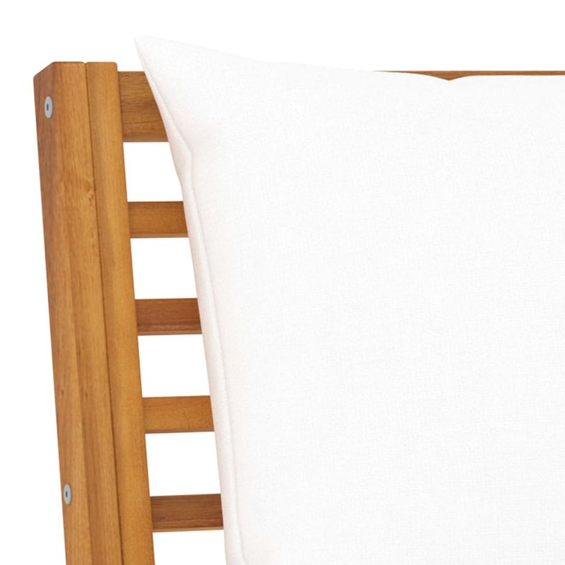 Casa si Gradina - Gradina si terasa - Mobilier exterior - Seturi mobila gradina - Set mobilier de gradina cu perne crem, 4 piese, lemn de acacia - Infinity.ro