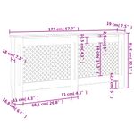 Casa si Gradina - Termice - Calorifere si accesorii - Accesorii calorifere - Masca pentru calorifer, antracit, 172 x 19 x 81,5 cm, MDF - Infinity.ro