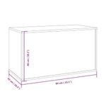 Casa si Gradina - Mobilier - Organizare si depozitare - Cufere si lazi - Cufar de depozitare stejar fumuriu 84x42x46 cm lemn prelucrat - Infinity.ro