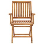 Casa si Gradina - Gradina si terasa - Mobilier exterior - Scaune si sezlonguri gradina - Scaune de gradina cu perne, 8 buc., lemn masiv de tec, negru, model cu cotieră - Infinity.ro