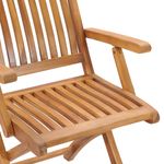 Casa si Gradina - Gradina si terasa - Mobilier exterior - Scaune si sezlonguri gradina - Scaune de gradina cu perne, 8 buc., lemn masiv de tec, negru, model cu cotieră - Infinity.ro