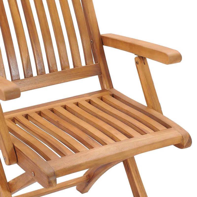Casa si Gradina - Gradina si terasa - Mobilier exterior - Scaune si sezlonguri gradina - Scaune de gradina cu perne, 8 buc., lemn masiv de tec, negru, model cu cotieră - Infinity.ro