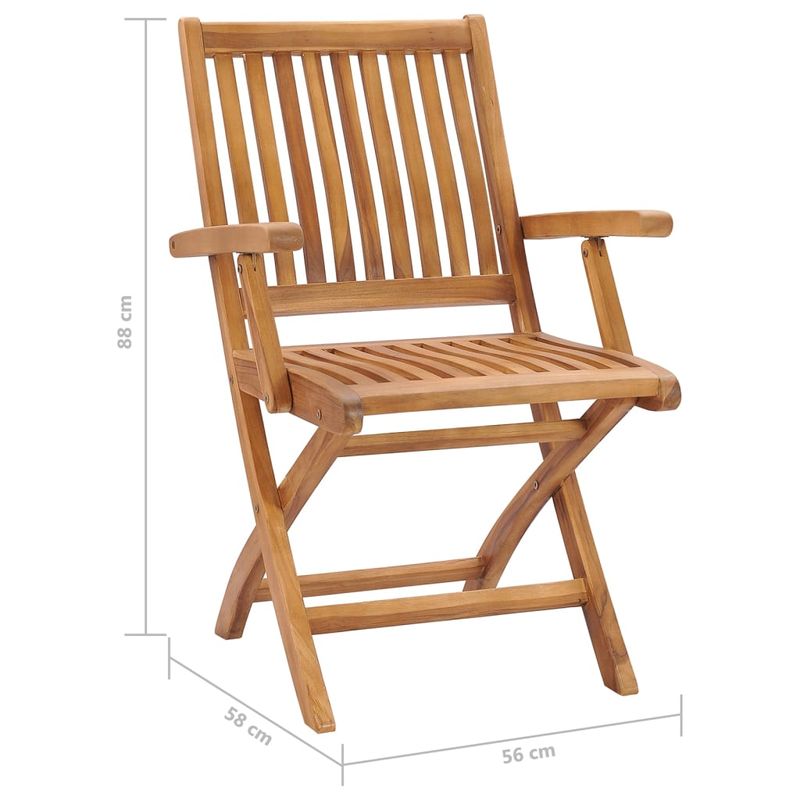 Casa si Gradina - Gradina si terasa - Mobilier exterior - Scaune si sezlonguri gradina - Scaune de gradina cu perne, 8 buc., lemn masiv de tec, negru, model cu cotieră - Infinity.ro