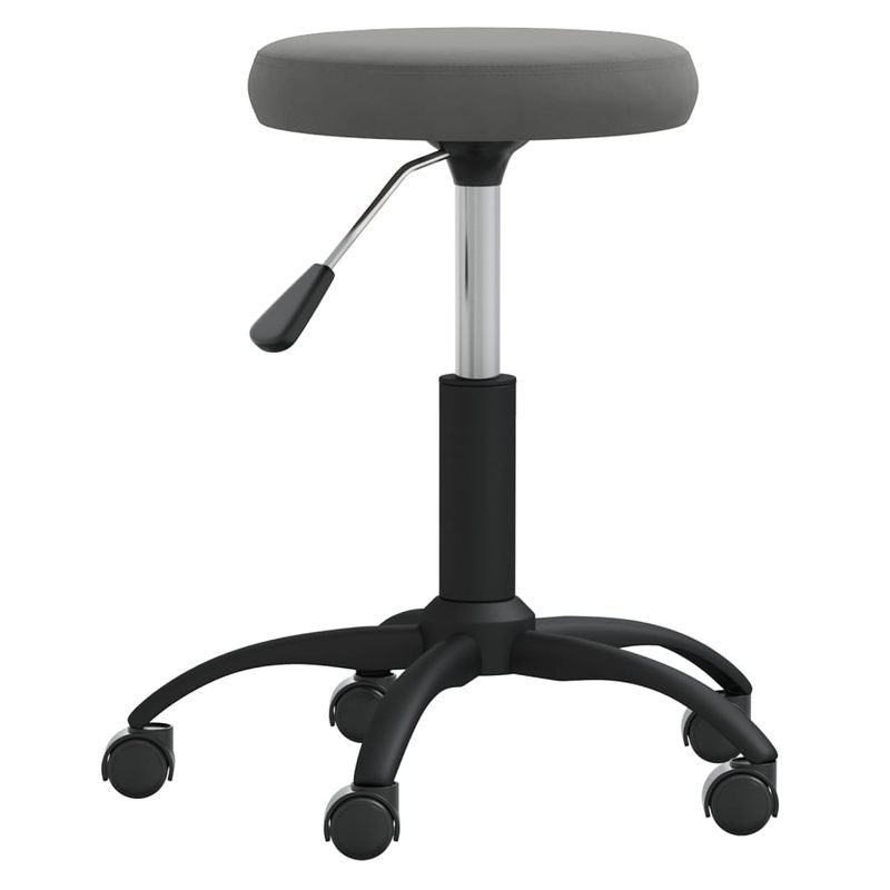 Casa si Gradina - Mobilier - Scaune si fotolii - Scaune - Scaune de bucatarie, gri inchis, catifea - Infinity.ro