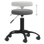Casa si Gradina - Mobilier - Scaune si fotolii - Scaune - Scaune de bucatarie, gri inchis, catifea - Infinity.ro