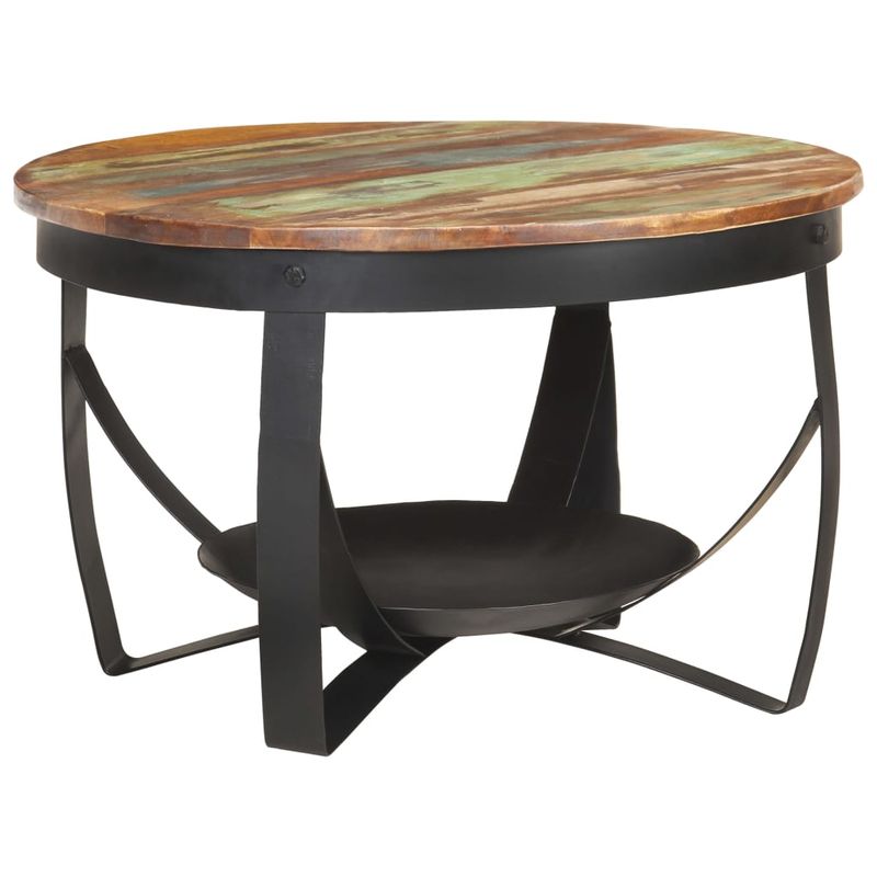 Casa si Gradina - Mobilier - Mese si birouri - Masute de cafea - Masuta de cafea, Ø68x43 cm, lemn masiv reciclat - Infinity.ro