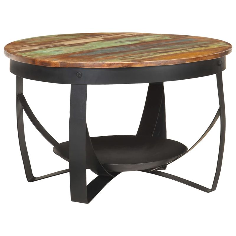 Casa si Gradina - Mobilier - Mese si birouri - Masute de cafea - Masuta de cafea, Ø68x43 cm, lemn masiv reciclat - Infinity.ro