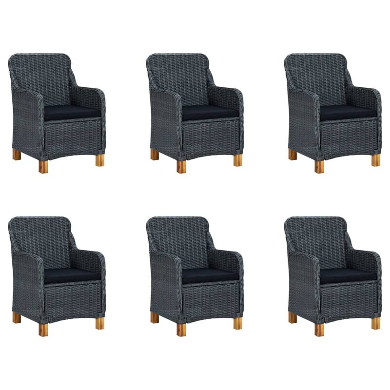 Casa si Gradina - Gradina si terasa - Mobilier exterior - Seturi mobila gradina - Set mobilier de gradina, 7 piese, gri inchis - Infinity.ro