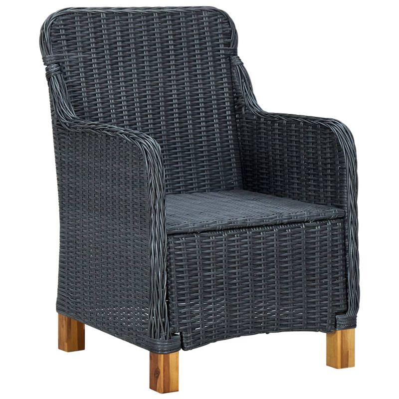 Casa si Gradina - Gradina si terasa - Mobilier exterior - Seturi mobila gradina - Set mobilier de gradina, 7 piese, gri inchis - Infinity.ro
