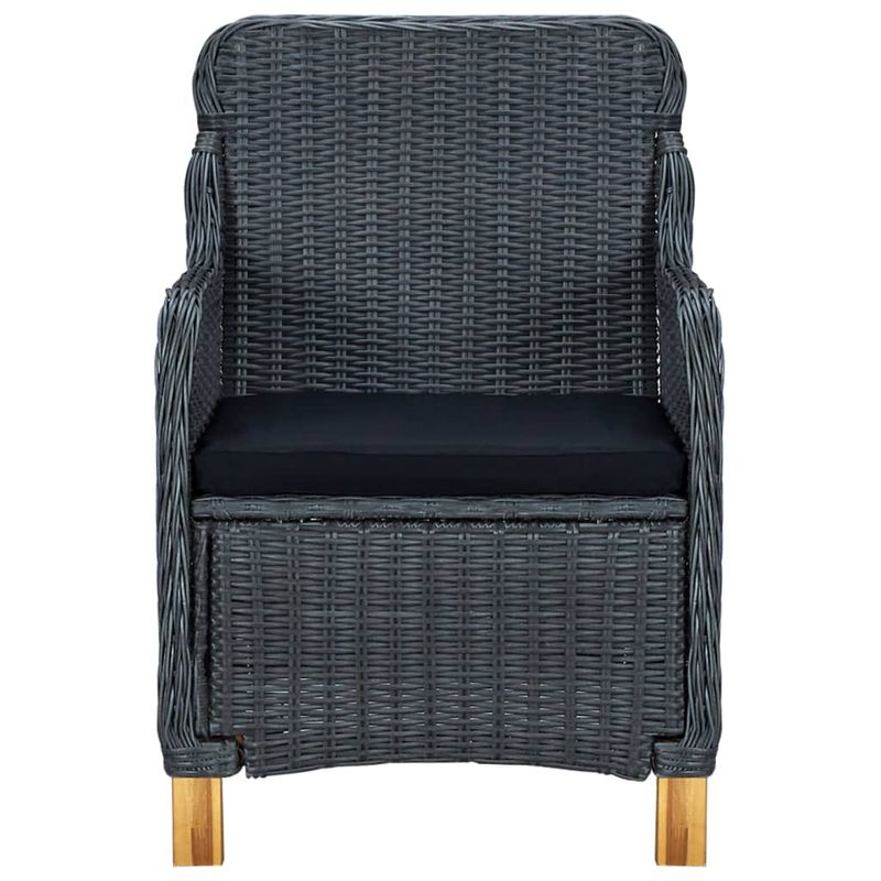 Casa si Gradina - Gradina si terasa - Mobilier exterior - Seturi mobila gradina - Set mobilier de gradina, 7 piese, gri inchis - Infinity.ro