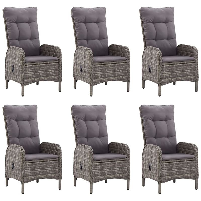 Casa si Gradina - Gradina si terasa - Mobilier exterior - Seturi mobila gradina - Set mobilier pentru gradina, 7 piese, gri - Infinity.ro