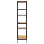 Casa si Gradina - Mobilier - Biblioteci si rafturi - Biblioteci - Biblioteca, 80x30x120 cm, otel și lemn prelucrat, maro deschis - Infinity.ro