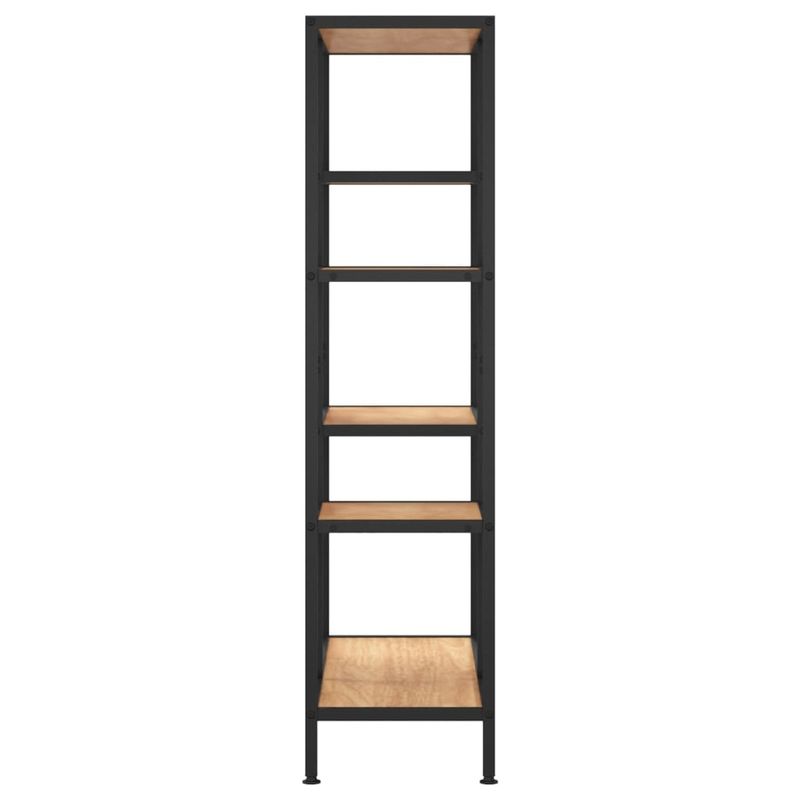 Casa si Gradina - Mobilier - Biblioteci si rafturi - Biblioteci - Biblioteca, 80x30x120 cm, otel și lemn prelucrat, maro deschis - Infinity.ro