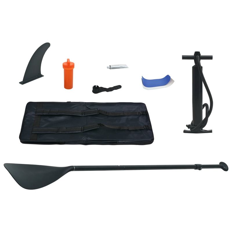 Sport si Outdoor - Sporturi acvatice - Sporturi pe placa - Stand up paddle - Set placa SUP, albastru și alb, mărime 360x81x10 cm - Infinity.ro