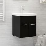 Casa si Gradina - Mobilier - Seturi de mobilier - Seturi baie - Masca de chiuveta, negru, 41x38,5x46 cm, PAL - Infinity.ro