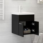 Casa si Gradina - Mobilier - Seturi de mobilier - Seturi baie - Masca de chiuveta, negru, 41x38,5x46 cm, PAL - Infinity.ro