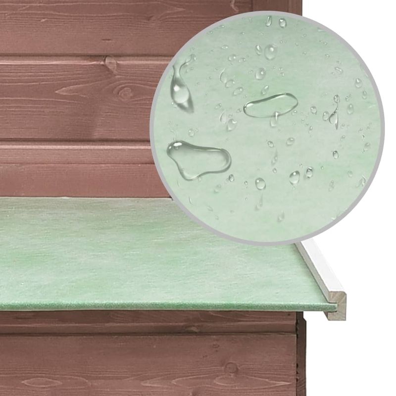 Petshop - Accesorii petshop - Culcusuri si custi - Custi interior si exterior - Cotet de pasari, cafeniu, 170x81x110 cm, lemn masiv pin & brad - Infinity.ro