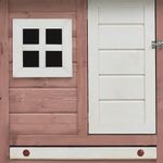 Petshop - Accesorii petshop - Culcusuri si custi - Custi interior si exterior - Cotet de pasari, cafeniu, 170x81x110 cm, lemn masiv pin & brad - Infinity.ro