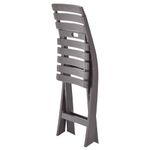 Casa si Gradina - Gradina si terasa - Mobilier exterior - Scaune si sezlonguri gradina - Scaune de gradina pliabile, 2 buc., cafeniu, plastic - Infinity.ro