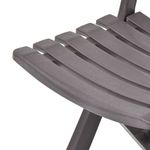 Casa si Gradina - Gradina si terasa - Mobilier exterior - Scaune si sezlonguri gradina - Scaune de gradina pliabile, 2 buc., cafeniu, plastic - Infinity.ro