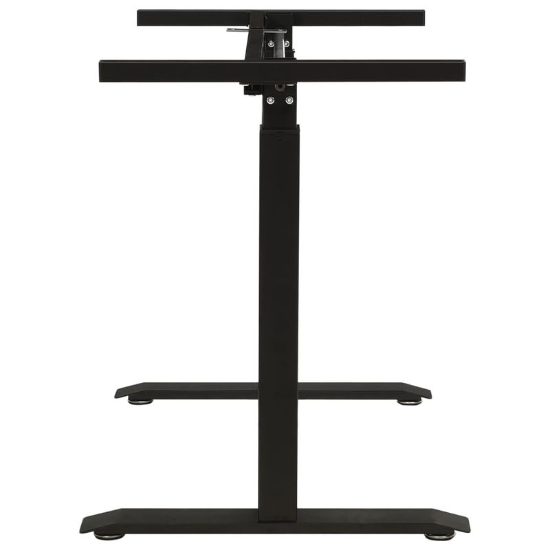 Casa si Gradina/Mobilier/Mese si birouri/Birouri - Cadru de birou cu inaltime reglabila manual, manivela, negru - Infinity.ro