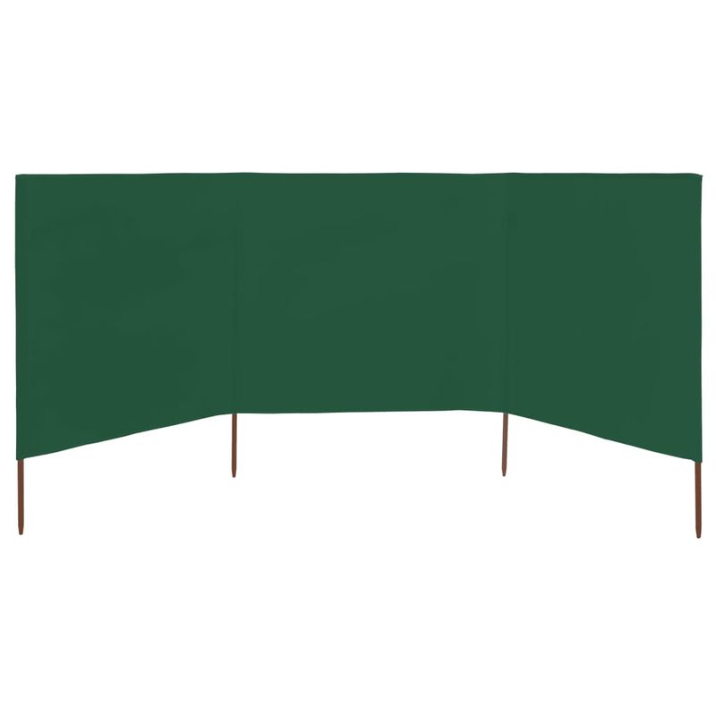 Casa si Gradina - Gradina si terasa - Umbrele si pavilioane - Umbrele - Paravan anti-vant cu 3 panouri, verde, 400x120 cm, textil - Infinity.ro