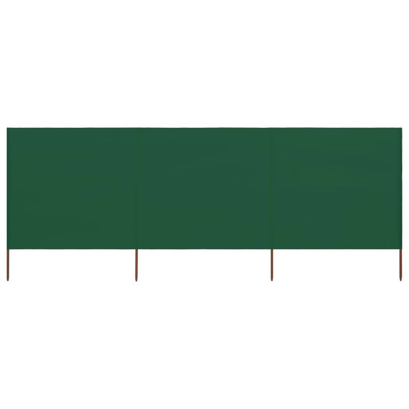 Casa si Gradina - Gradina si terasa - Umbrele si pavilioane - Umbrele - Paravan anti-vant cu 3 panouri, verde, 400x120 cm, textil - Infinity.ro