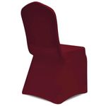 Casa si Gradina - Textile si covoare - Huse pentru mobilier - Husa de scaun elastica, 50 buc., rosu bordo - Infinity.ro