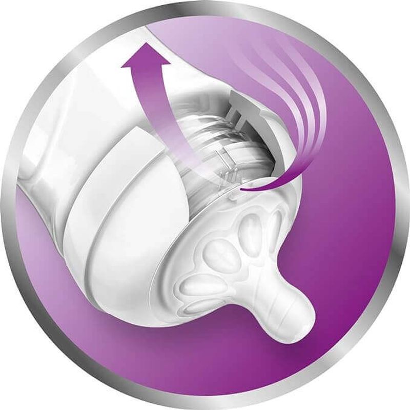 Jucarii, Copii si Bebe - Hrana si alaptare - Biberoane, suzete si accesorii hranire - Biberoane, tetine si accesorii - PHILIPS Avent, biberon anti-colici, 0 luni +, 125 ml - Infinity.ro