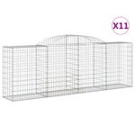 Casa si Gradina - Gradina si terasa - Garduri, panouri si accesorii - Cos gabion arcuit, 300x50x100/120cm, fier galvanizat, cantitate în pachet: 11 - Infinity.ro