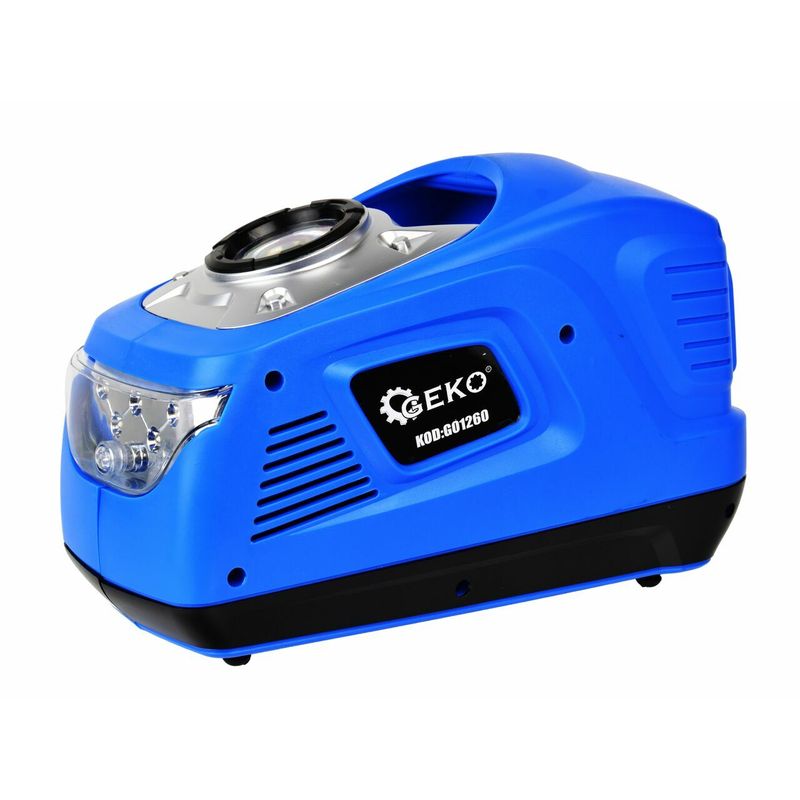 Auto si Moto/Reparatii si depanare/Compresoare - Minicompresor cu lanterna  230V 100W, Geko G01260 - Infinity.ro