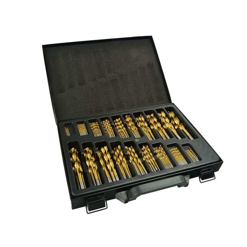Casa si Gradina - Constructii - Scule electrice si accesorii - Seturi si accesorii pentru gaurit si insurubat - Set burghie HSS titan pentru metal 170 piese,1.0-10.0mm, GEKO G38219 - Infinity.ro