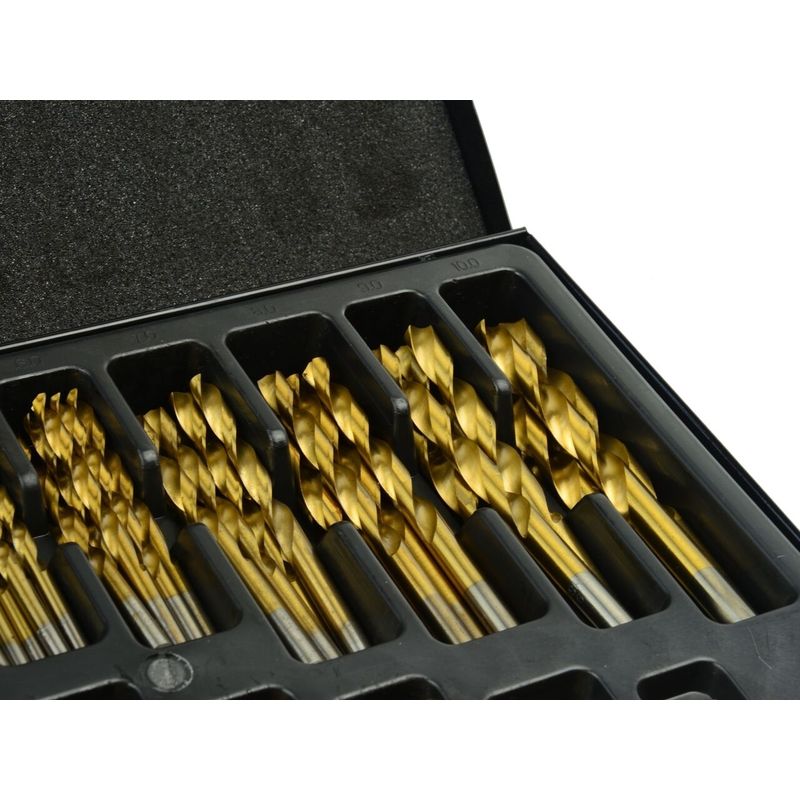 Casa si Gradina - Constructii - Scule electrice si accesorii - Seturi si accesorii pentru gaurit si insurubat - Set burghie HSS titan pentru metal 170 piese,1.0-10.0mm, GEKO G38219 - Infinity.ro