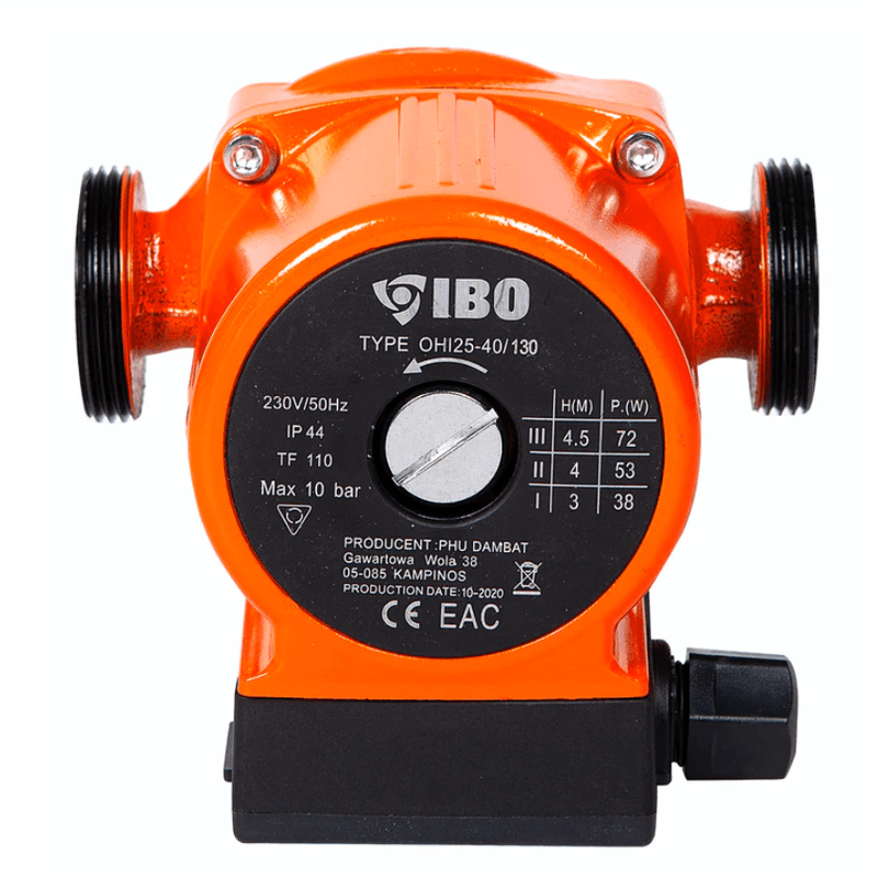 Casa si Gradina/Gradinarit si plante/Instalatii si accesorii pentru irigatii/Pompe apa - Pompa de recirculare Ibo Dambat  OHI 25-40/130 , 6m, 55/min, 45W, IB030040 - Infinity.ro
