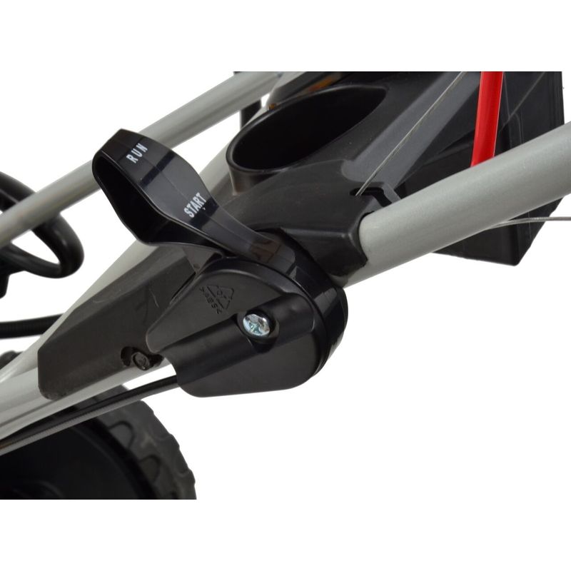 Casa si Gradina - Gradinarit si plante - Utilaje gradina - Masini de tuns iarba - Masina de tuns iarba pe benzina John Gardener, 51cm latime, cu autopropulsie, 60L, GEKO G83052 - Infinity.ro