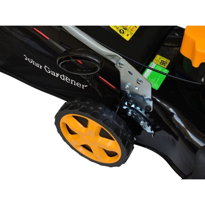 Casa si Gradina - Gradinarit si plante - Utilaje gradina - Masini de tuns iarba - Masina de tuns iarba John Gardener, 46 cm, 2.7 kW, 139 cm3, 8 trepte 25 - 75 mm, G83056 - Infinity.ro