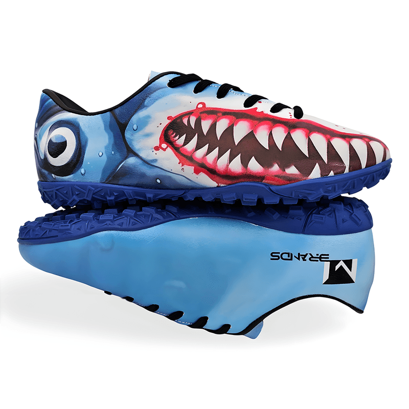Sport si Outdoor - Echipament Sportiv - Incaltaminte sport - Pantofi sport - Ghete de fotbal MBrands 7.1 Shark pentru teren sintetic , albastru 43 EU - Infinity.ro