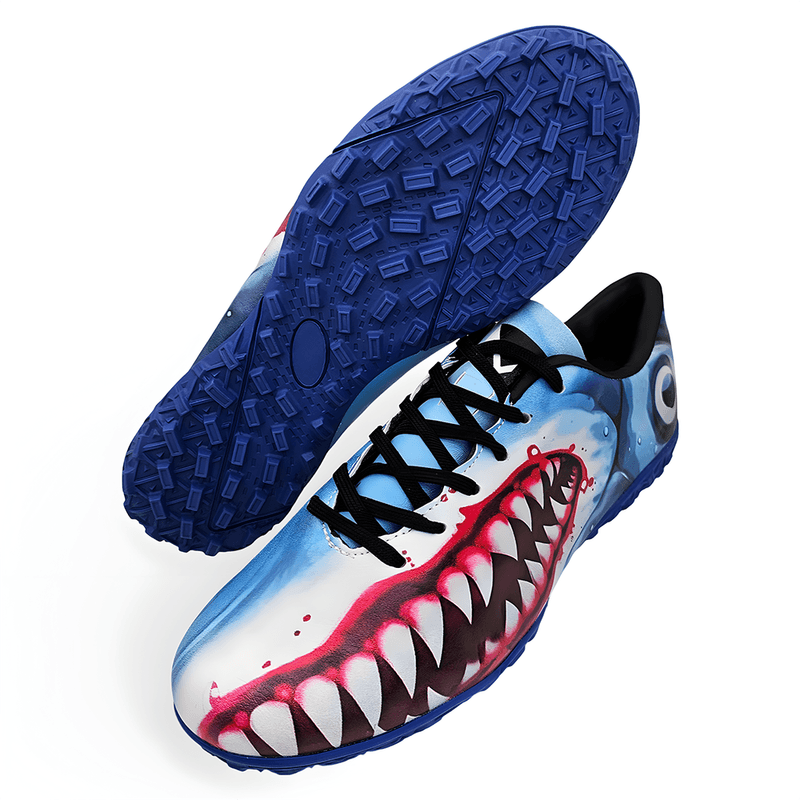 Sport si Outdoor - Echipament Sportiv - Incaltaminte sport - Pantofi sport - Ghete de fotbal MBrands 7.1 Shark pentru teren sintetic , albastru 43 EU - Infinity.ro