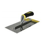 Casa si Gradina - Constructii - Vopsea si tencuieli - Unelte de vopsit si tencuit - Gletiera cu zimti 130x280x10mm cu maner din fibra, Topmaster Profesional 320128 - Infinity.ro